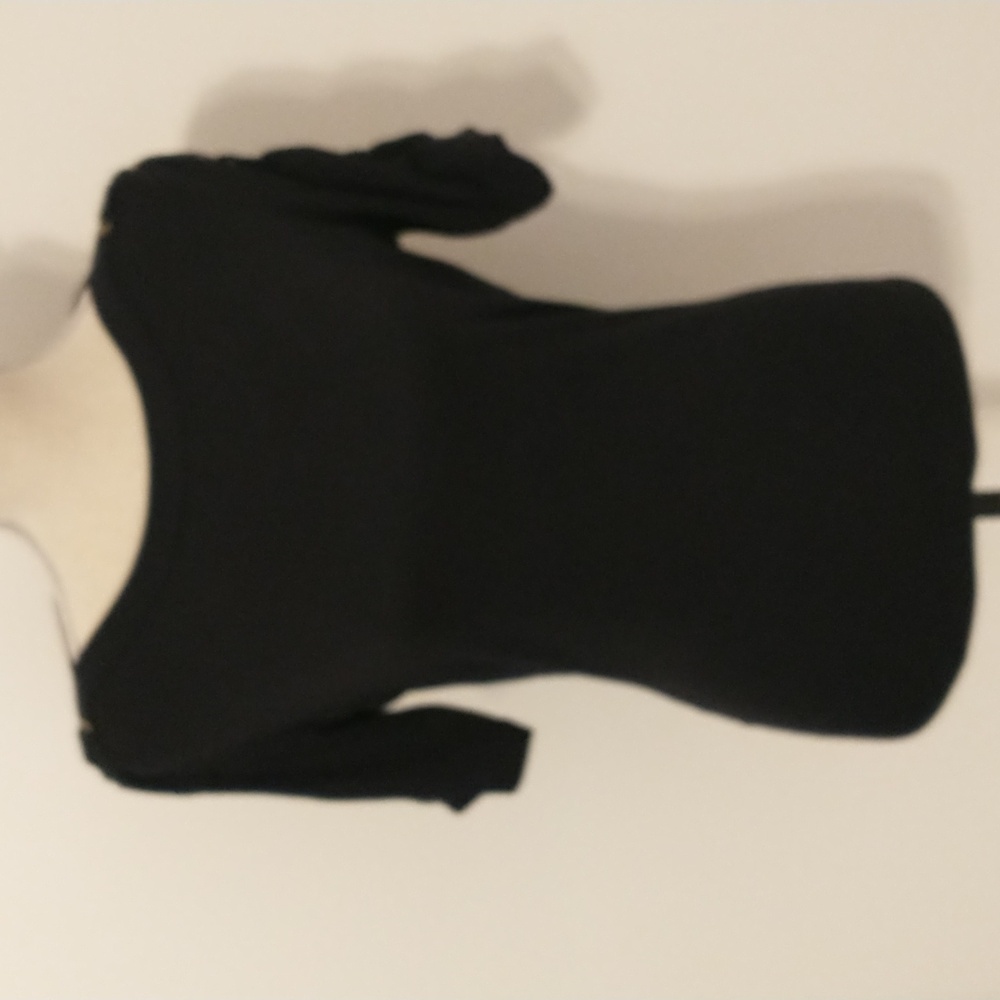 Karen Scott Classic Black Tee Size S